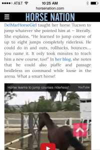 Tucson's Liberty Jumping makes Horse Nation